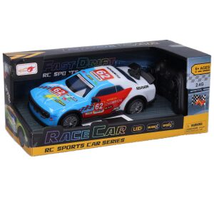 Auto 62 Champion svítící dýmící RC na dálkové ovládání 19 cm
