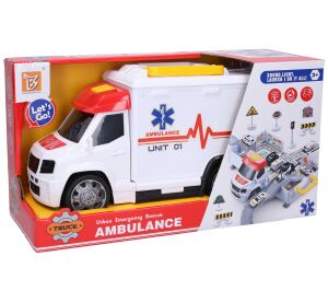 Auto sanitka s efekty garáž nemocnice 33,5 cm