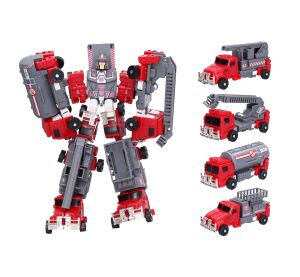 Autorobot set 5v1 hasiči 24 cm