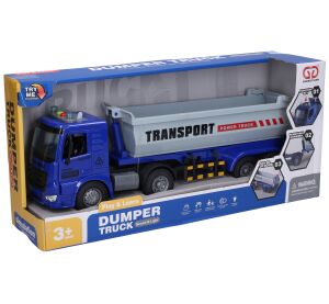 Auto tahač sklápěč na setrvačník s efekty 38 cm