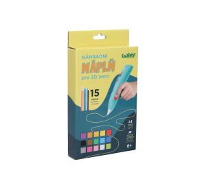Náhradní náplně do 3D pera WIKY 15x3 m - český obal