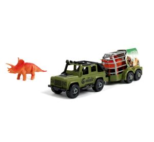 Auto šroubovací s vlečkou a dinosaurem 34 cm