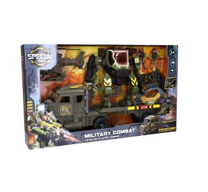 Robot mecha s efekty set s tahačem a helikoptérou 60 cm
