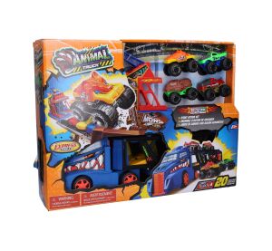 Tahač s monster truck dráhou 45cm