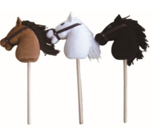 Koník na tyči hnědý hobby horse 68 cm