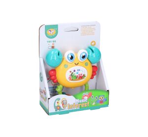 Chrastítko krab s efekty 12cm