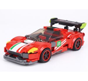 Stavebnice Auto červené 16,5 cm