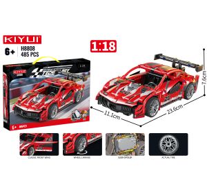 Stavebnice Auto červené 23,6 cm