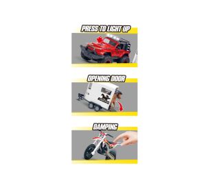 Terénní auto s motorkou a efekty 43 cm