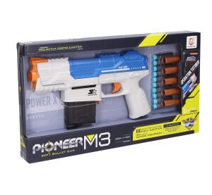 Puška Pioneer M3 s pěnovými náboji a patronami 28 cm