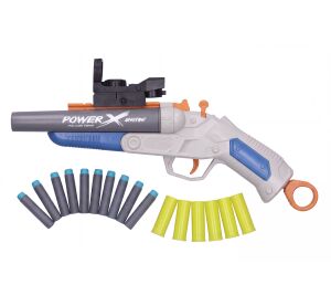 Puška Pioneer Double Barrel s pěnovými náboji a patronami 37 cm