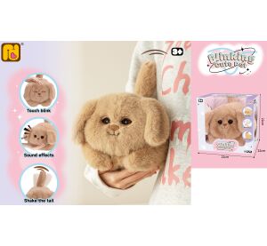 Pejsek mrkající s efekty 22 cm