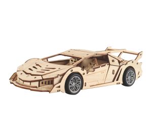 Stavebnice dřevěná Auto závodní 26,5 cm