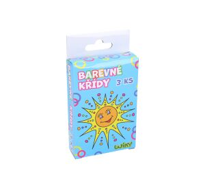 Křídy chodníkové barevné 3ks