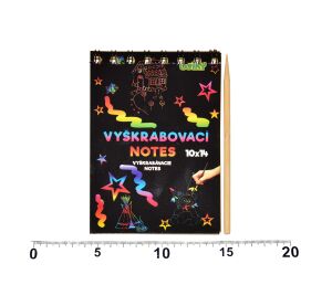 Vyškrabovací notes 14x10cm /12 listů