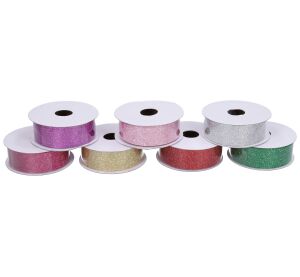 Stuha 2,5cmx2,7m dekor glitter