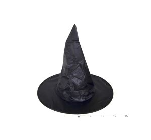Klobouk čarodějnický černý 35x35 cm