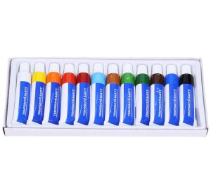 Temperová barva set kov 12ks - 12ml