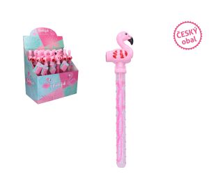 Bublifuk plameňák s píšťalkou 37 cm