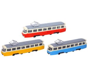 Tramvaj kovová s efekty 16 cm
