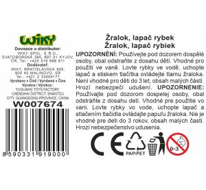 Žralok, lapač rybiček set 30x12 cm
