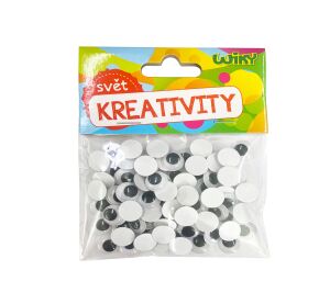Oči pohyblivé 12mm, 80ks