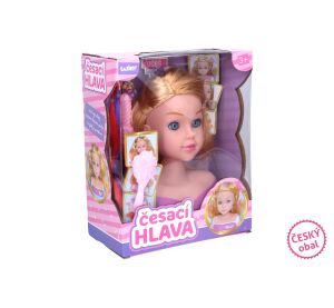 Česací hlava s příslušenstvím 22 cm - Český obal