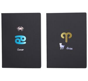 Notes 18,5x25,5 cm, 34 bílých linkovaných stran - Zodiac