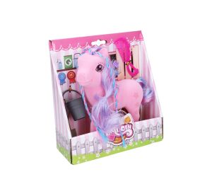 Poník s copánky česací 22 cm