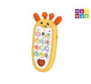 Maamaa Telefon dětský s efekty žirafa 13,5 cm