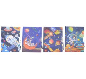 Památník nelinkovaný se zámkem 11x15 cm Vesmír