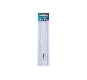 Pravítko 20 cm transparent