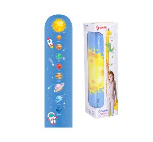 Dětský metr na zeď pěnový vesmír 120 cm