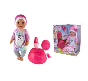 Miminko čurající s příslušenstvím 45 cm