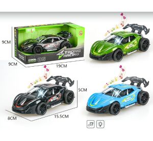 Auto závodní s efekty 16 cm