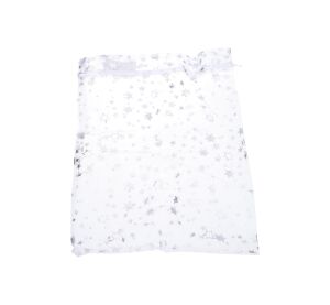 Sáček ORGANZA Hvězdy 20x30 cm Vánoce