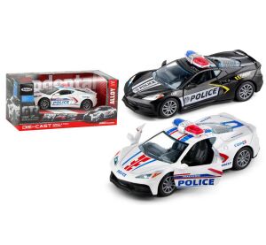Auto policejní kovové 12 cm