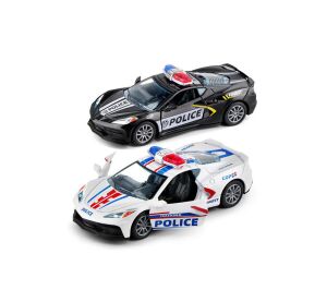 Auto policejní kovové 12 cm