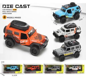 Auto terénní kovové 12 cm