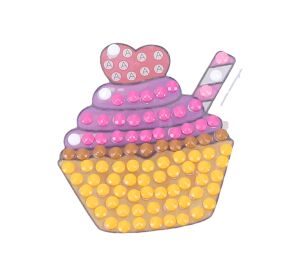 Kreativní set diamond nálepky MIX s kamínky