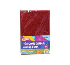 Pěnová guma A4 20x30 cm glitter, 10 ks