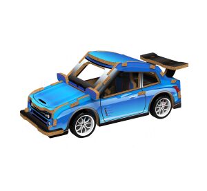 3D puzzle dřevěné - Závodní auto 13 cm