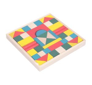 Dřevěné kostky 48 ks 20,5x20,5 cm