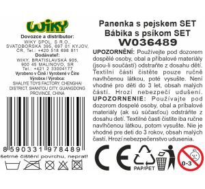 Panenka s pejskem set 12,5 cm