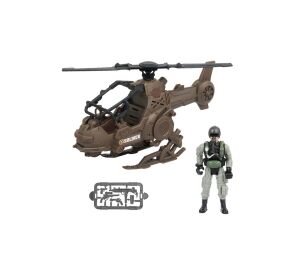 Vojenský vrtulník s pilotem 23 cm
