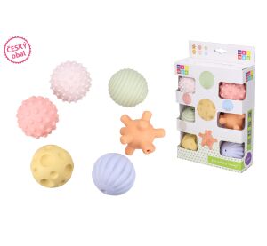 Maamaa Měkké míčky pískací set 6ks 5,5 cm