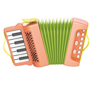 Tahací harmonika akordeon 14x6x23 cm