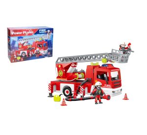 Hasičské auto s žebříkem stavebnice 40 cm