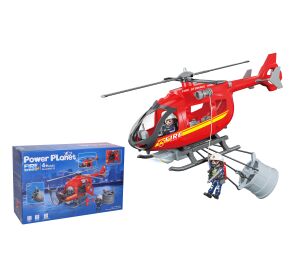 Helikoptéra hasiči s efekty 38cm