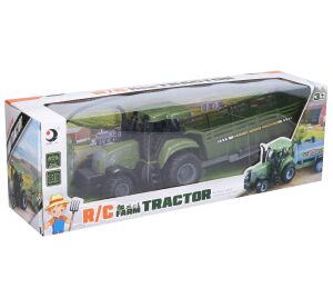 Traktor s vlečkou RC na dálkové ovládání 37 cm